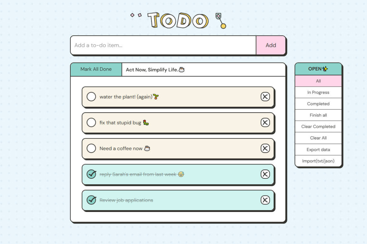 开源-Uiineed Todo List