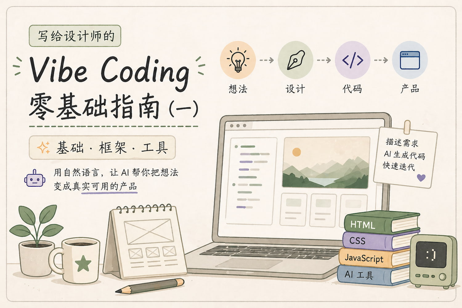 写给设计师的 Vibe Coding 零基础指南（一）